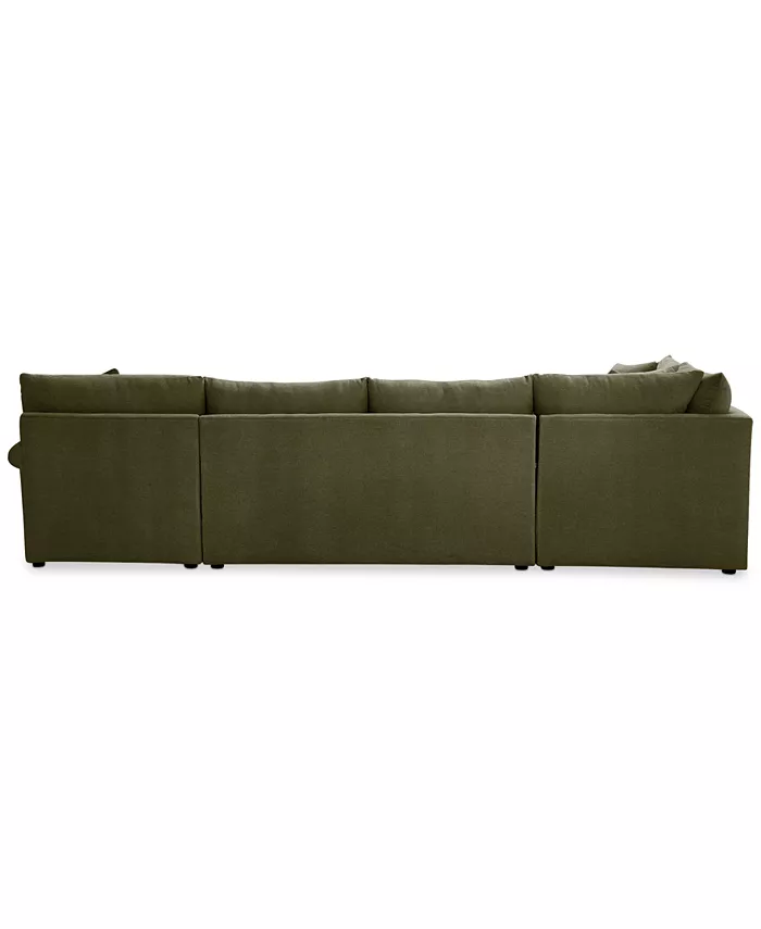 Furniture Wrenley 138 4-Pc. Fabric Modular Chaise Sectional Sofa