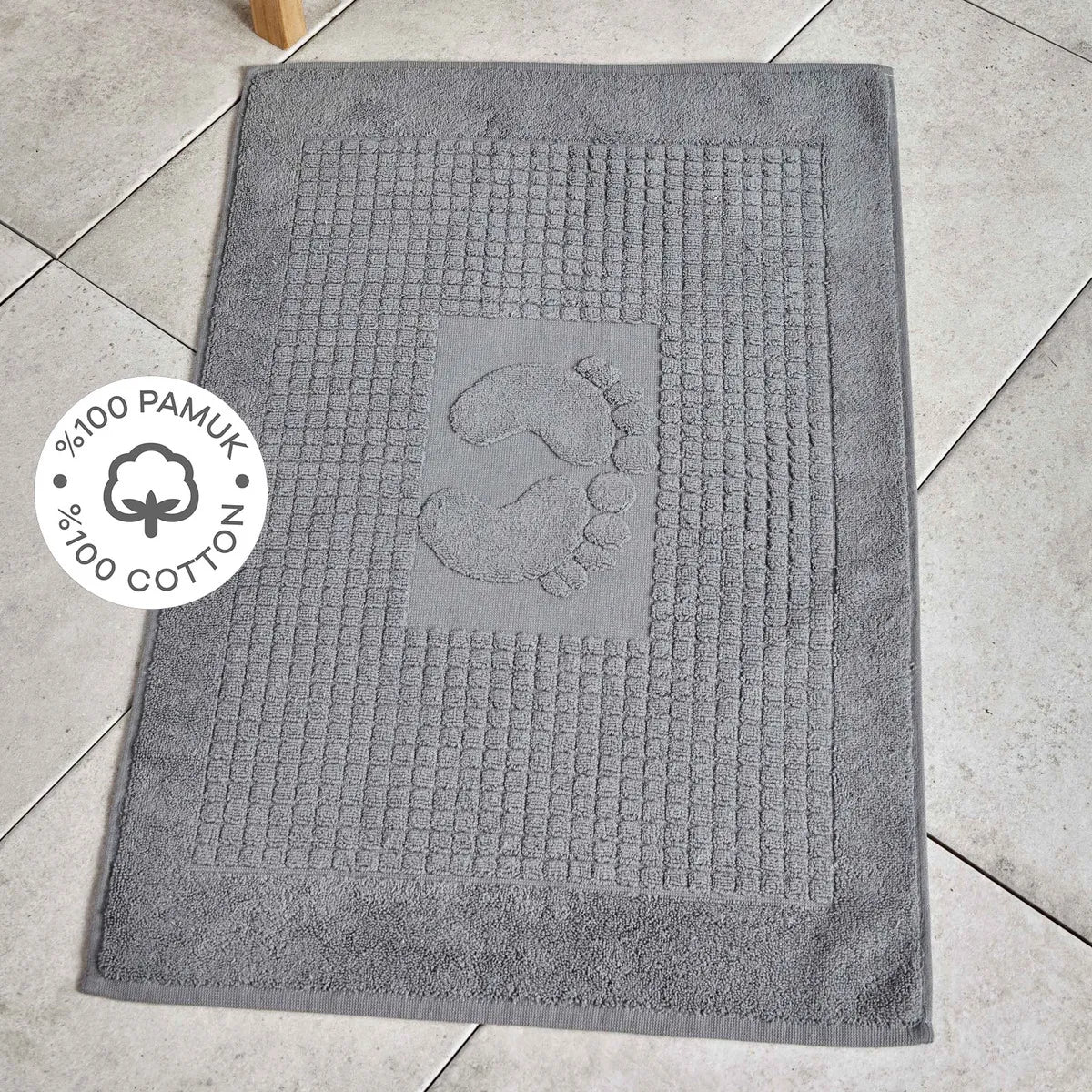 Karaca Home Fable Anthracite 100% Cotton Foot Towel 50X70 Cm 200.19.01.0198