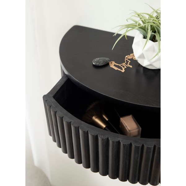 Kate and Laurel Reid Ribbed Floating Side Table