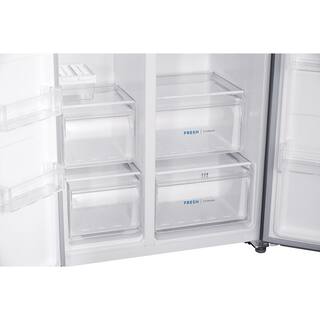 Frigidaire 36 in. 18.8 cu. ft. Side by Side Refrigerator in Brushed Steel Counter Depth FRSG1915AV