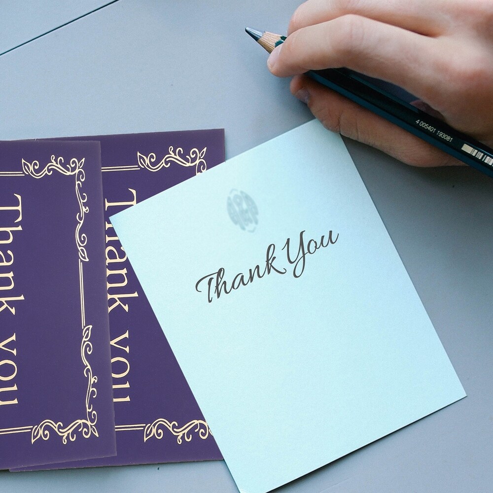 36pcs Thank You Cards with Envelopes 4x6 Thank You Cards Blank Watercolor   Multicolor