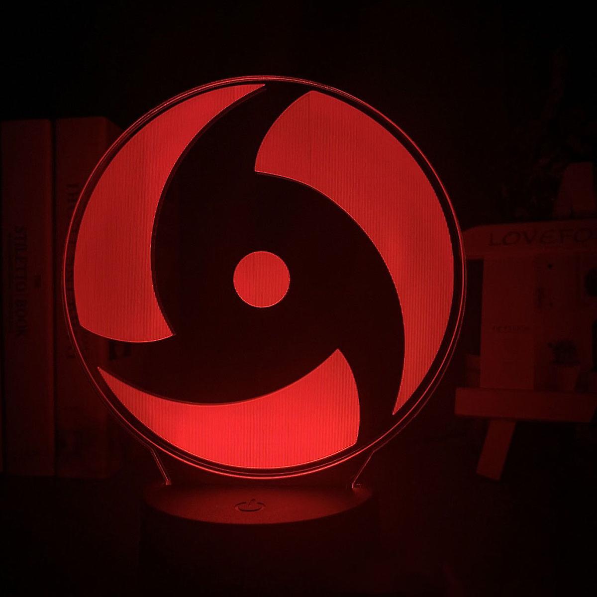 Sharingan Illusion Lamp 3d Night Light With 16 Color Change Remote Control，room Dcor