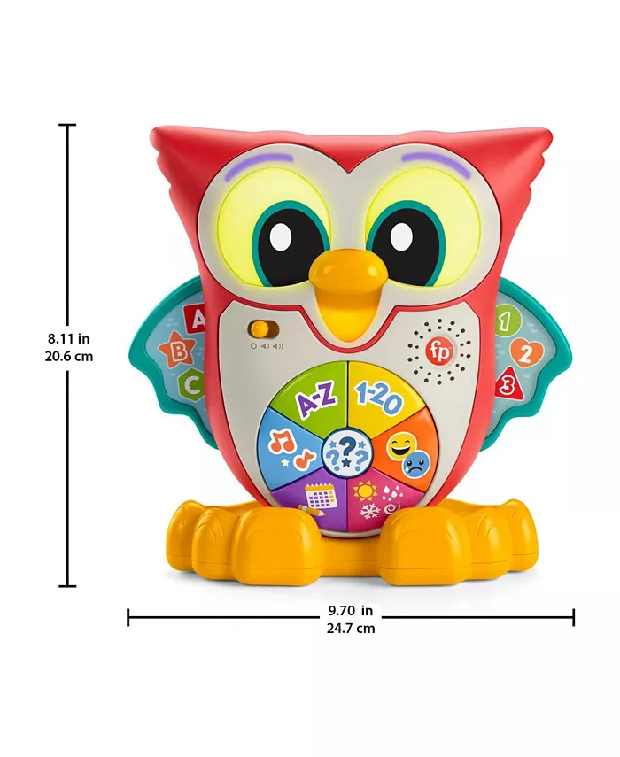 Fisher Price Fisher-Price Linkimals Interactive Toddler Learning Toy Owl with Lights and Music