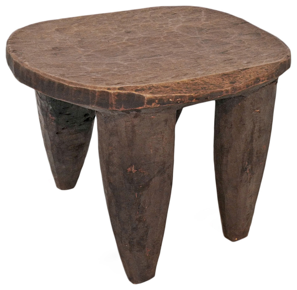 Consigned Kayin Small Senufo Stool   Rustic   Accent And Garden Stools   by Design Mix Furniture  Houzz