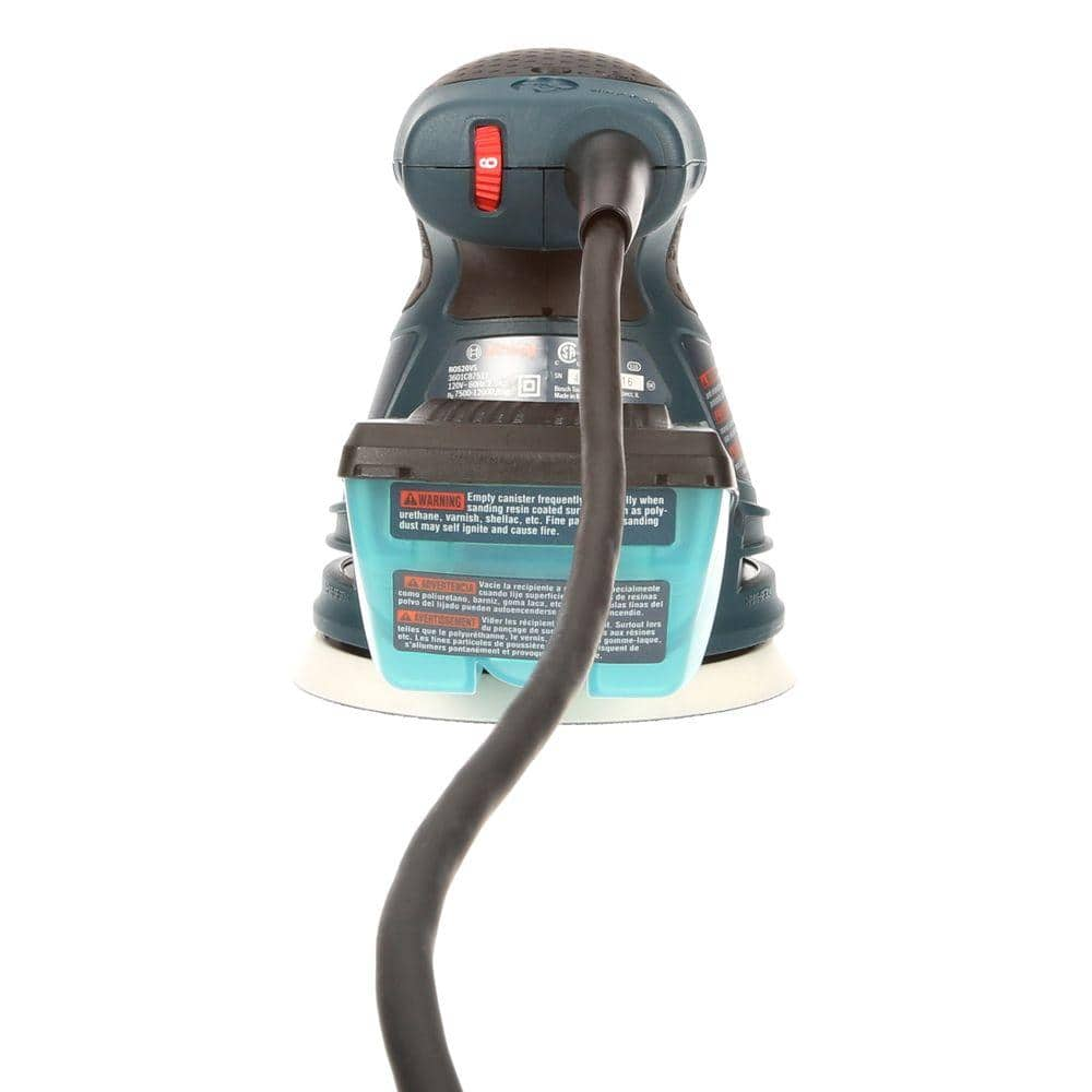 Bosch 2.5 Amp 5 in. Corded Variable Speed Random Orbital Sander/Polisher Kit with Carrying Bag ROS20VSC