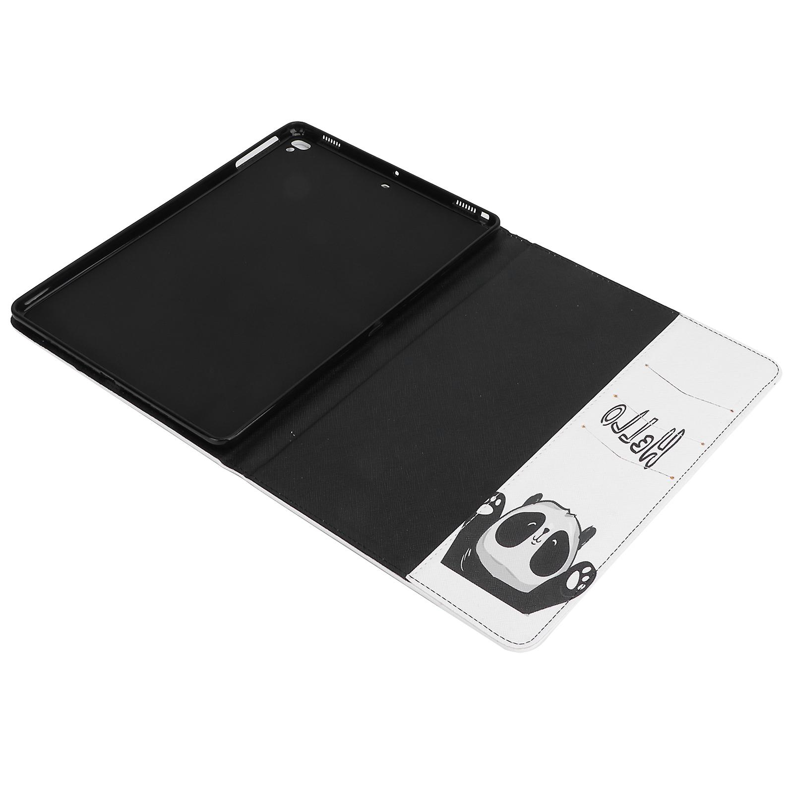 Portable Tablet Pu Protective Holster 360 Universal Protection Painted Leather Case For Ipad 9th Generationhello Panda