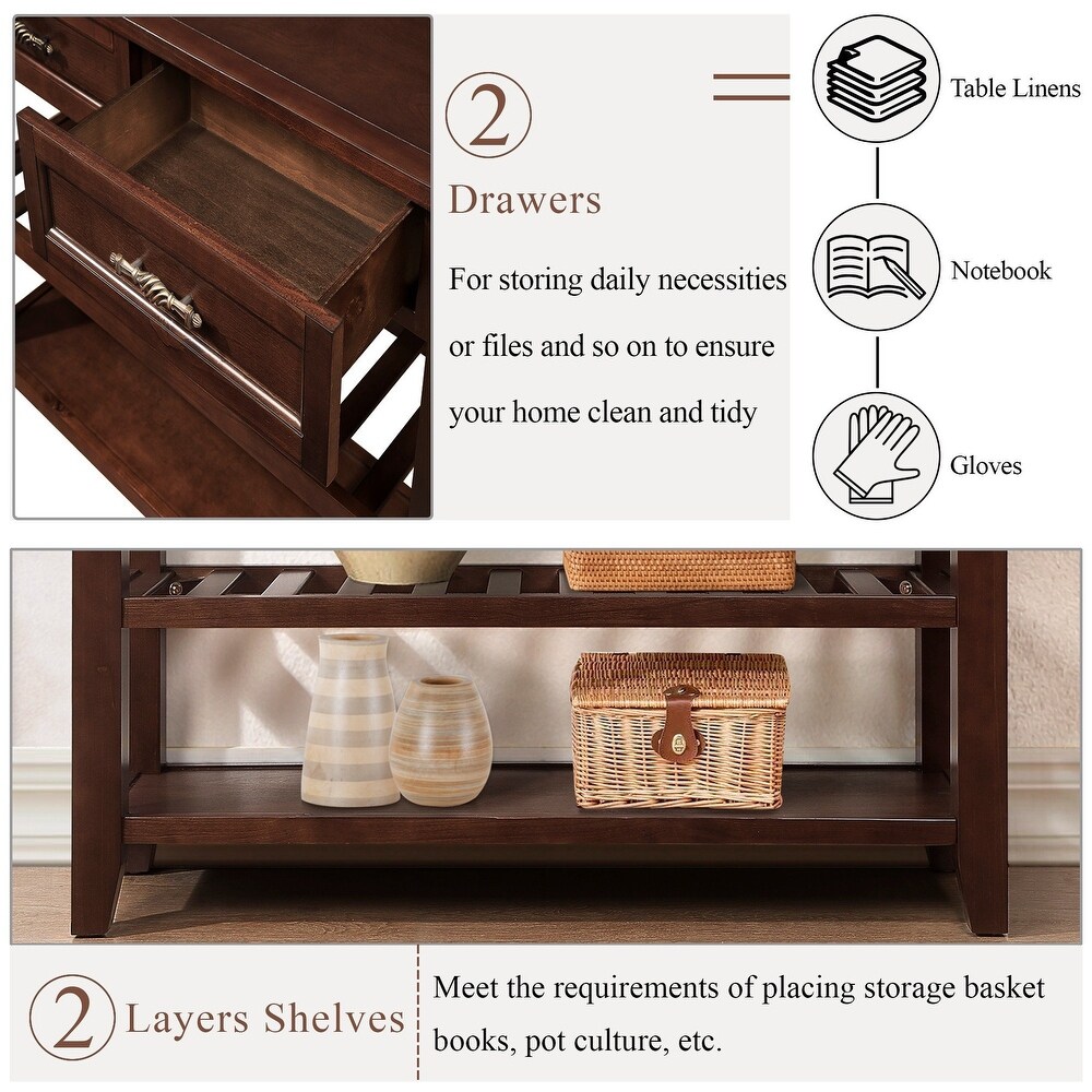 3 Tier Console Table for Entryway  42\