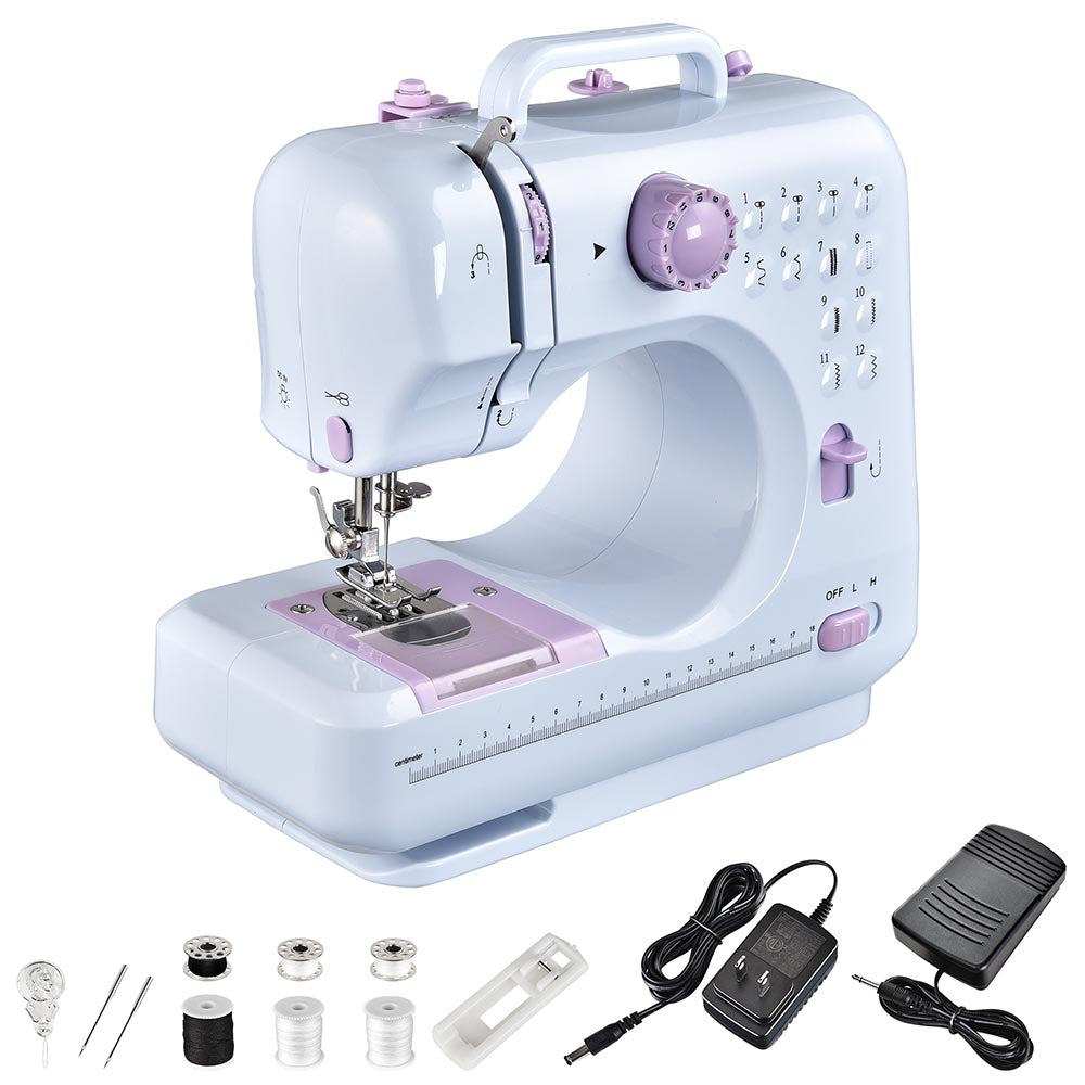 Yescom Portable Sewing Machine for Beginners Home 12 Stitches Pedal