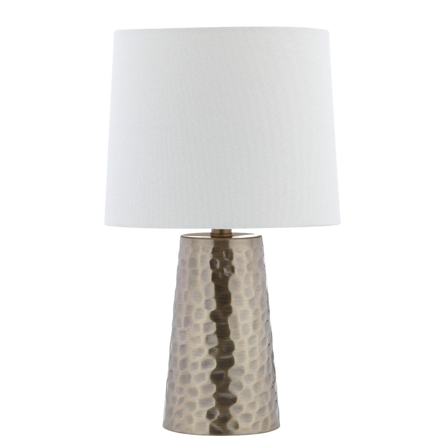 Safavieh Torence Solid Glam 17.5 in. H Table Lamp， Plated Gold