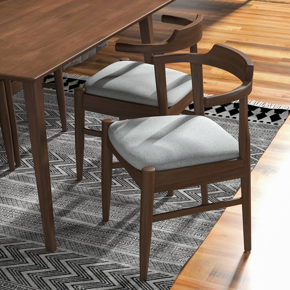 Sten Modern Solid Wood Dining Table and Chair Set 5 Piece Dining Room Furniture Set