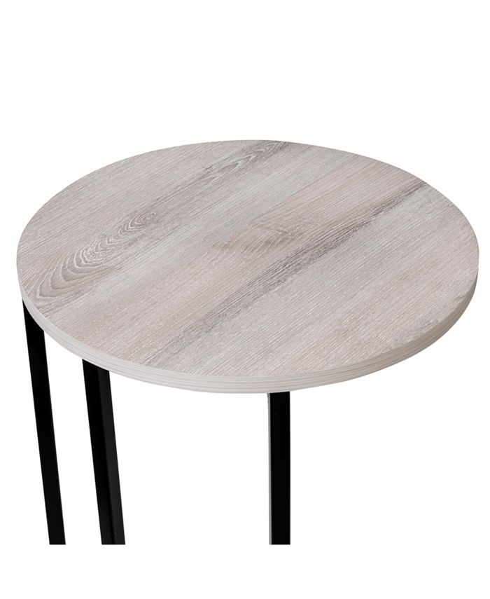 Honey Can Do Round C End Table