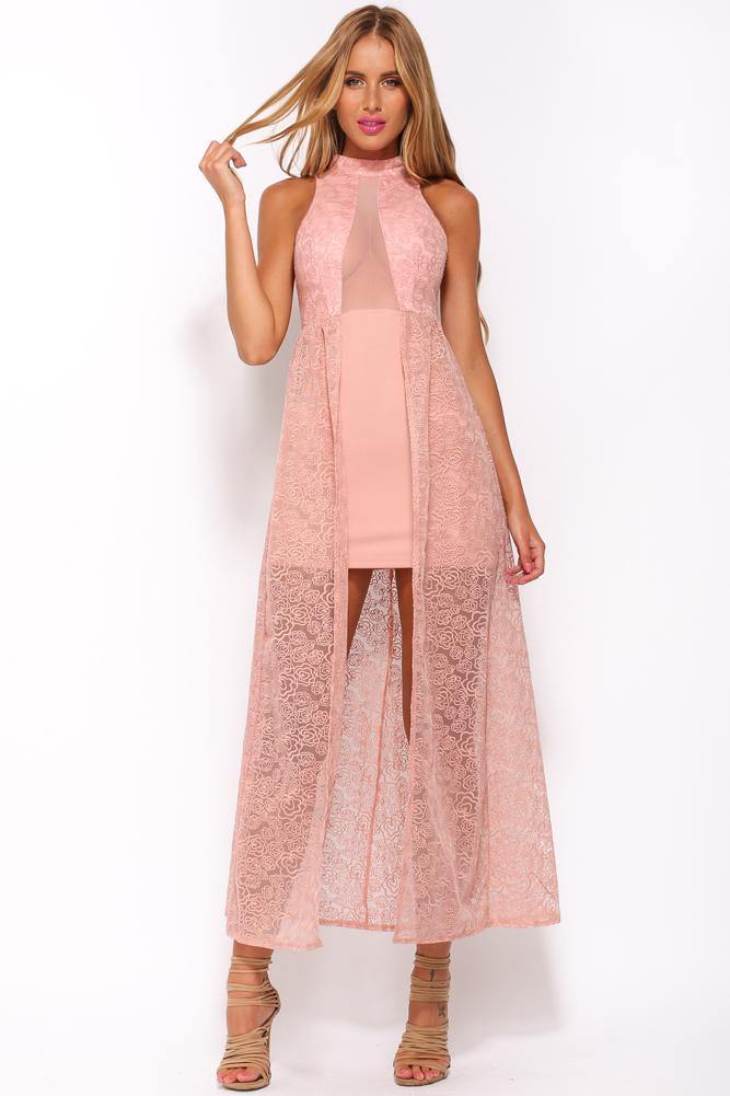 Hearing Bells Maxi Dress Pink