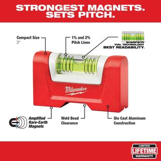 MW 3 in. Compact Torpedo Pocket Level 48-22-5603