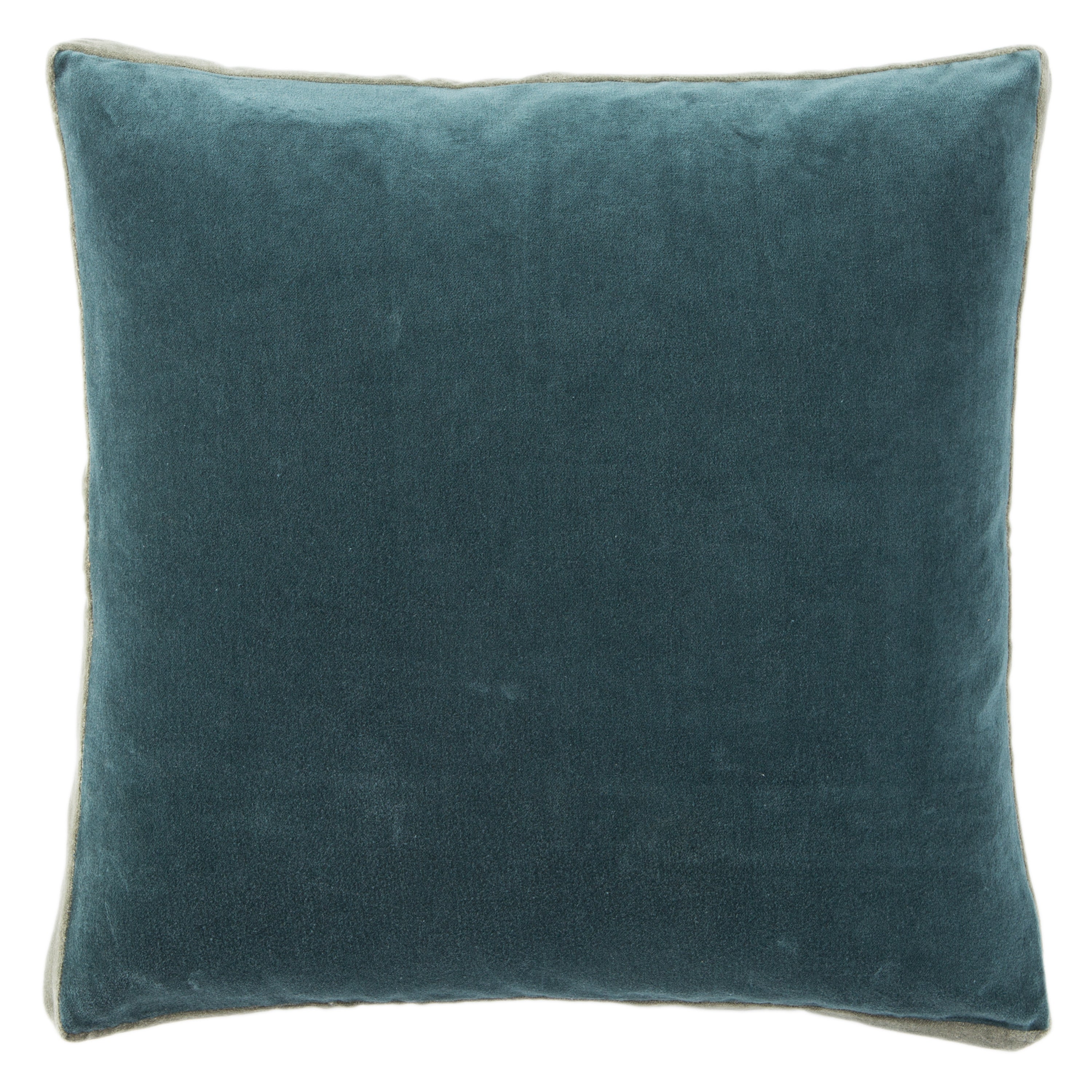 Bryn Solid Teal & Grey Pillow