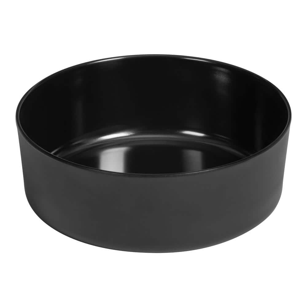 Home Decorators Collection Trenblay Melamine Dinner Bowls in Charcoal Black (Set of 6) TPL5073MBBLK