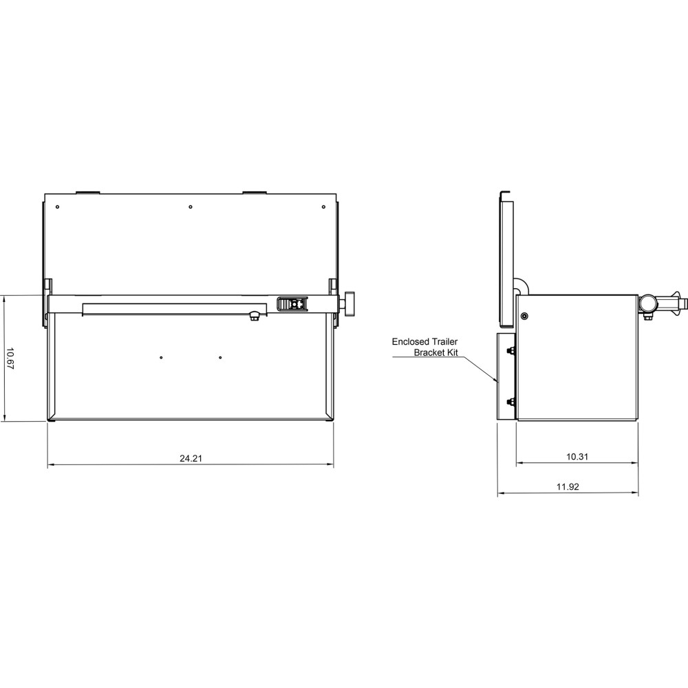 Green Touch Tool/Storage Uni Box For Open/Enclosed Trailer