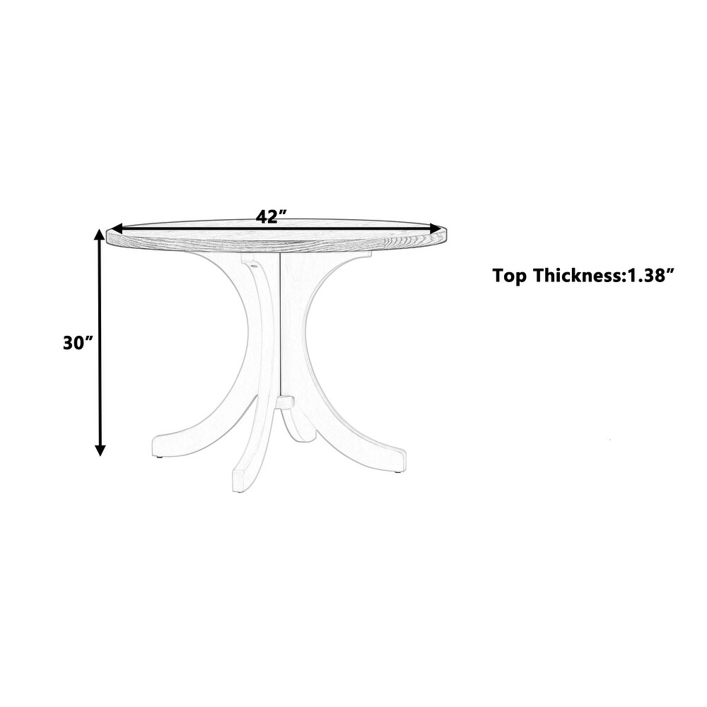 Solid Wood Round Dining Table