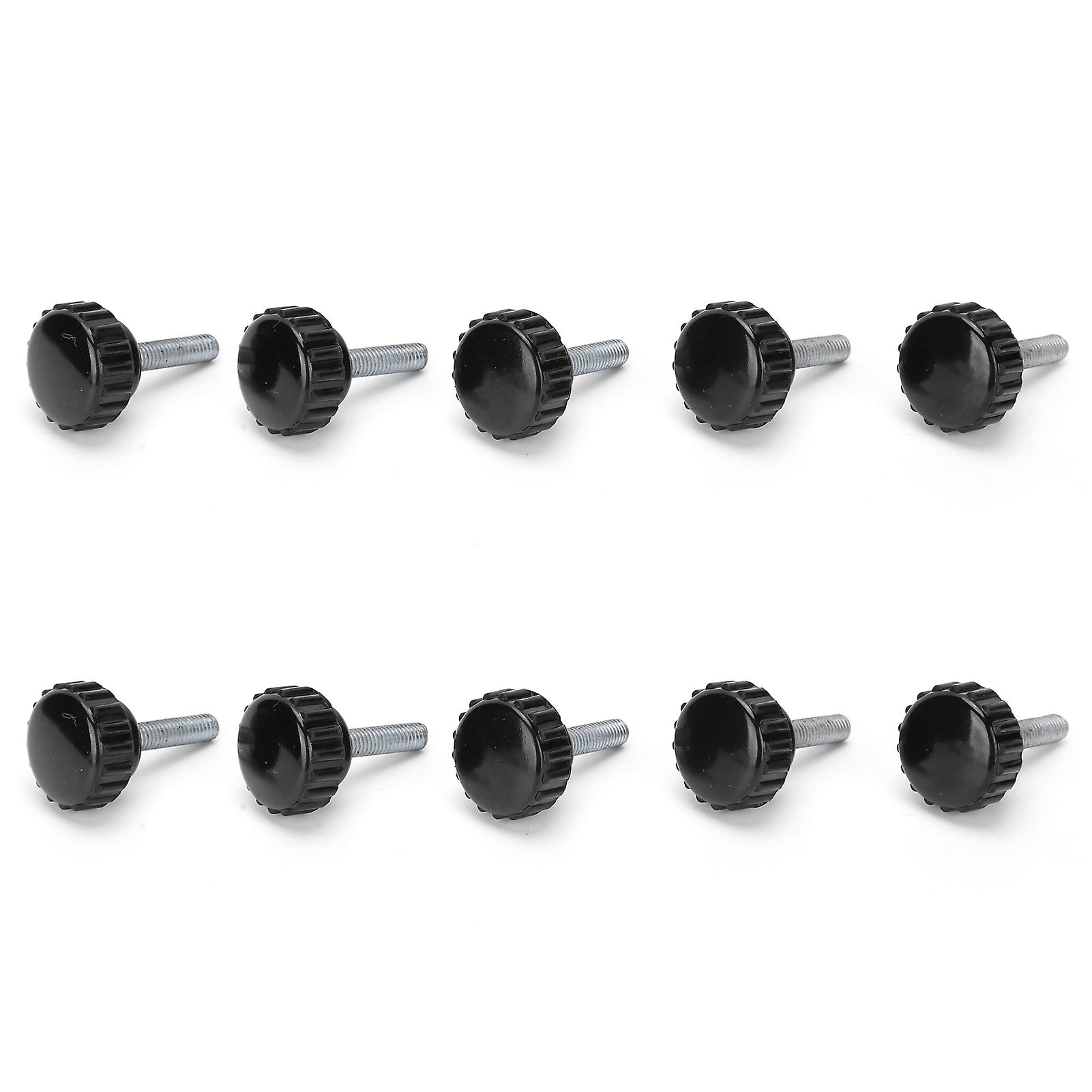 10pcs Clamping Knob Jig Bolt Lathe Hand Grip Twist Nut Straight Thread Locking Handle M5x20x20