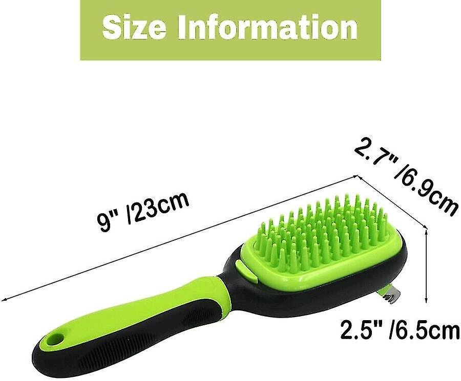 Dog Brush and Cat Brush 5 In 1 Pet Grooming Kit Shedding De-matting Slicker Comb