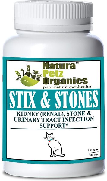 Natura Petz Organics Stix and Stones Cat Supplement， 150 count