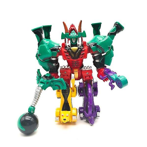 Transformation Dinosaur Robot Action Figures 5 In 1 Assemble Dinozords Ranger Megazord Children Toys