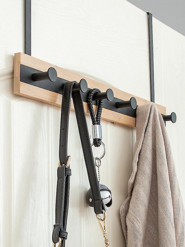 Punch-free Bedroom Door Hook Hanger 5 Hooks)