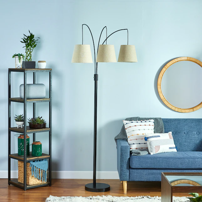 allen + roth 80-in Bronze Multi-head Floor Lamp