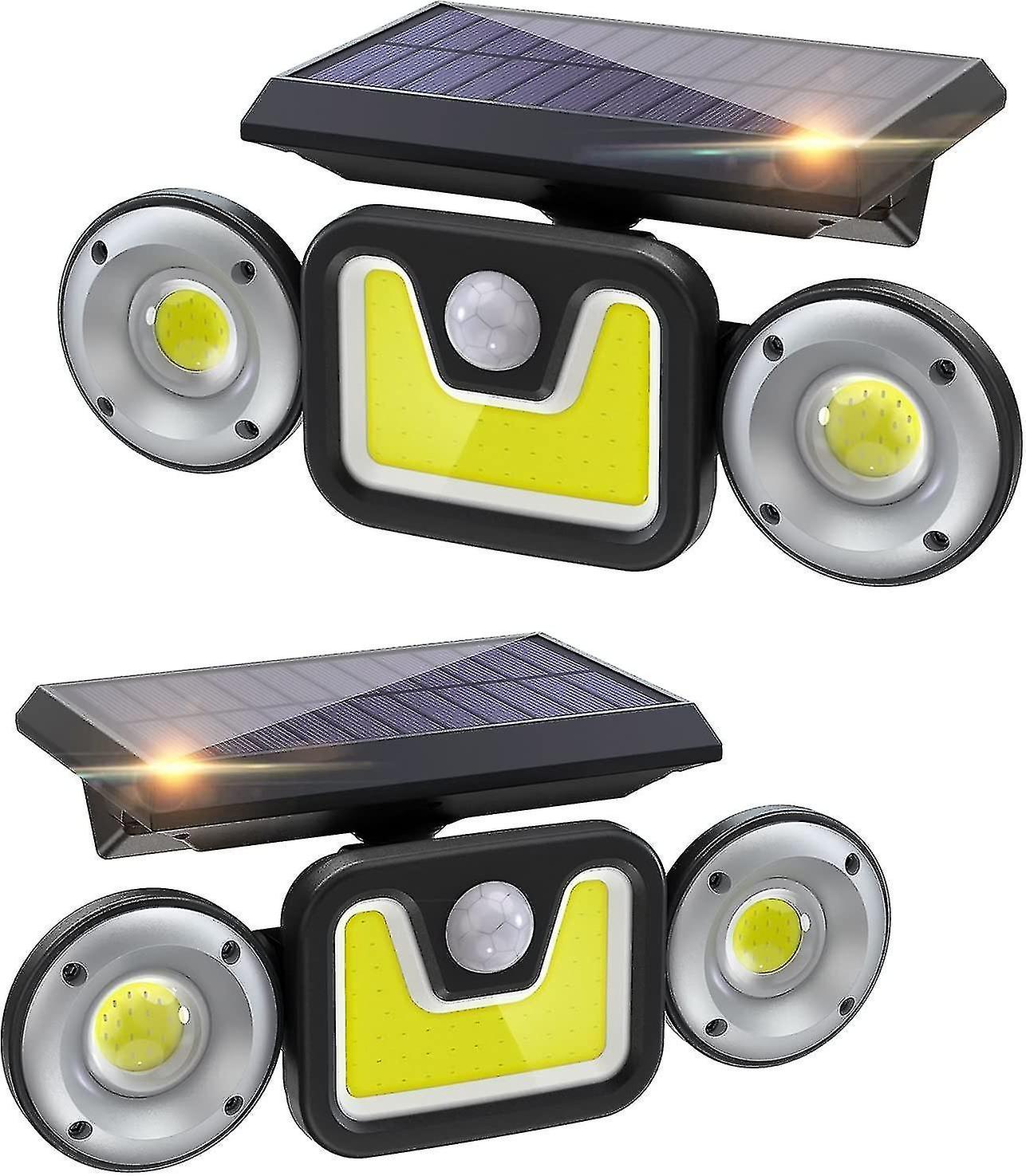 Solar Lights Outdoor， 83 Cob Led Outdoor Solar Garden Lights With 3 Modes， Waterproof Ip65 Outdoor Lights With Motion Sensor 270 Wide Angle Solar Outd