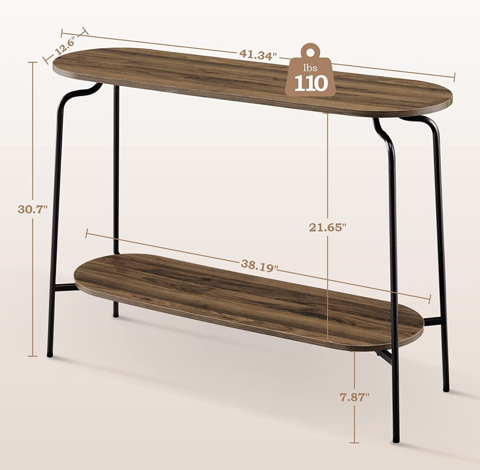 Modern Narrow Console Table for Entryway   Transitional   Console Tables   by Imtinanz  LLC  Houzz