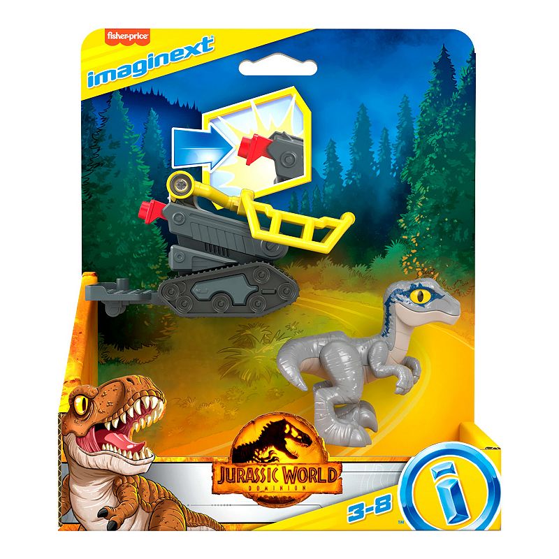 Fisher-Price IMAGINEXT Jurassic World Dominion Baby Beta Dinosaur and Snare Toy