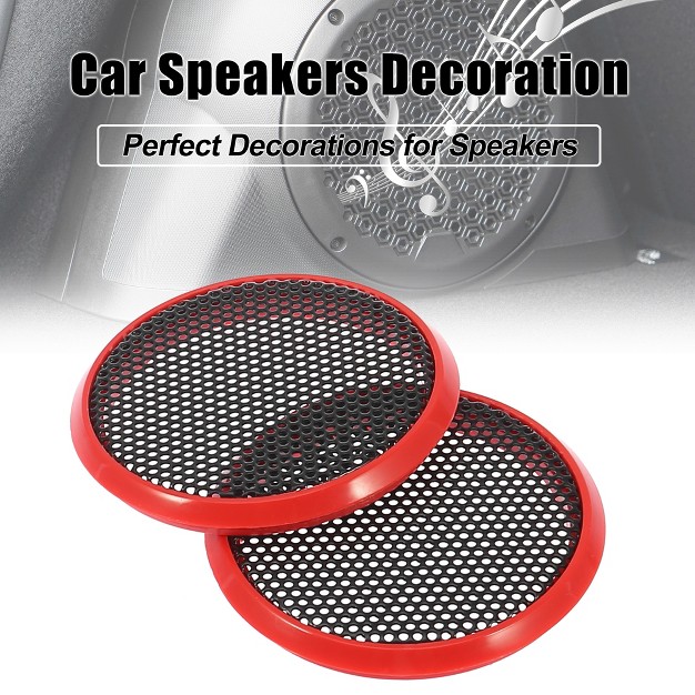 Unique Bargains Mesh Car Audio Speaker Cover 2 Pcs