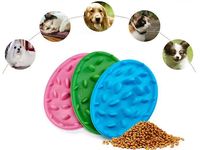 Miman Pet Feeding Slow Eating Bowl， Anti-choke And Anti-slip Dog Food Bowl Pink