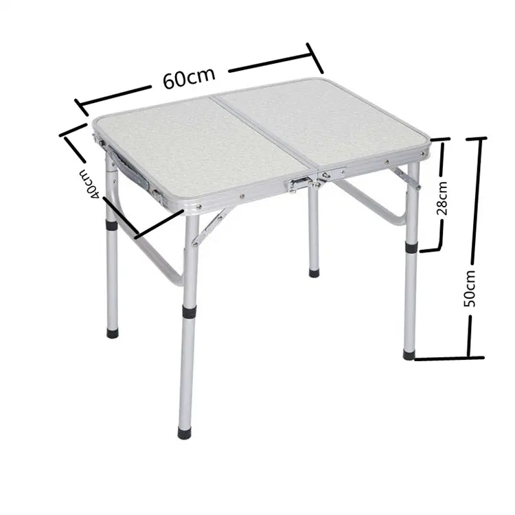 Adjustable Height Portable Foldable Camping Table Lightweight Aluminum Picnic BBQ Party Travel Outdoor Tables