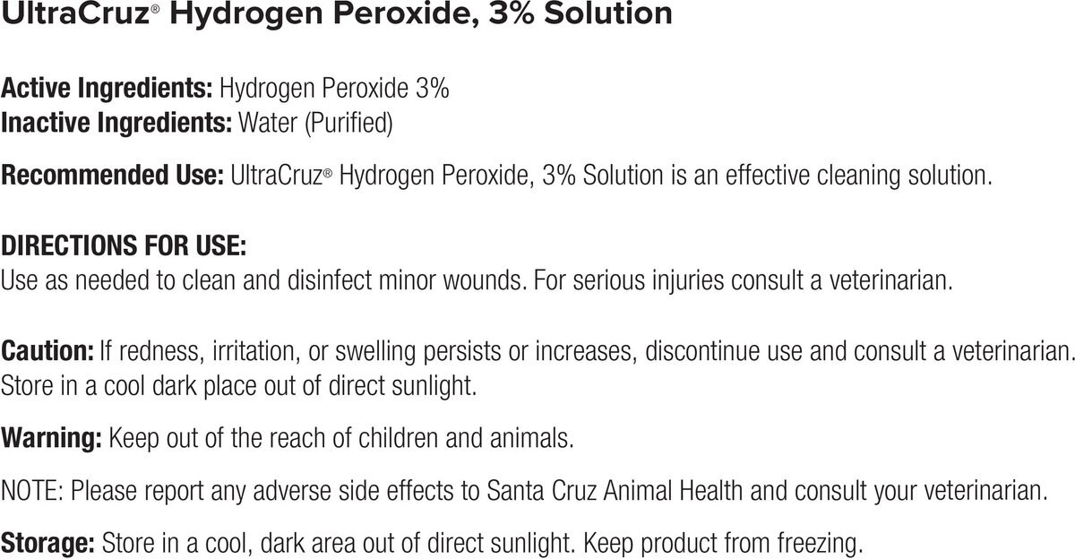 UltraCruz Hydrogen Peroxide Horse Wound Care Treatment