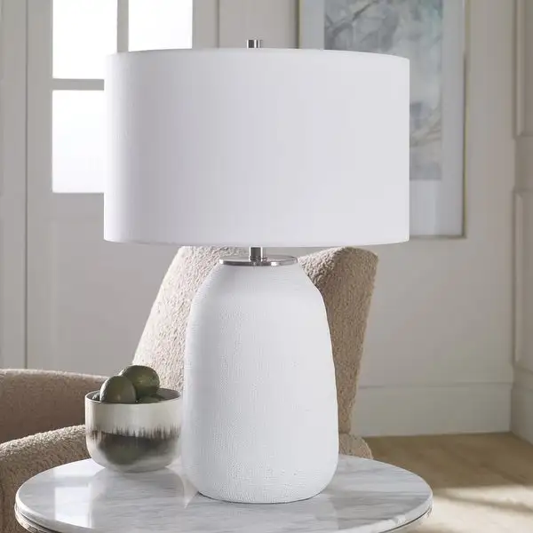 Uttermost Heir Chalk White Table Lamp - 17