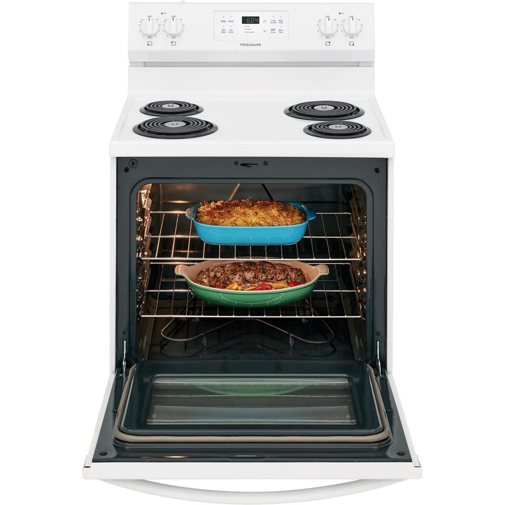 Frigidaire 30-inch Freestanding Electric Range with Self-Clean Oven CFEF3016VW