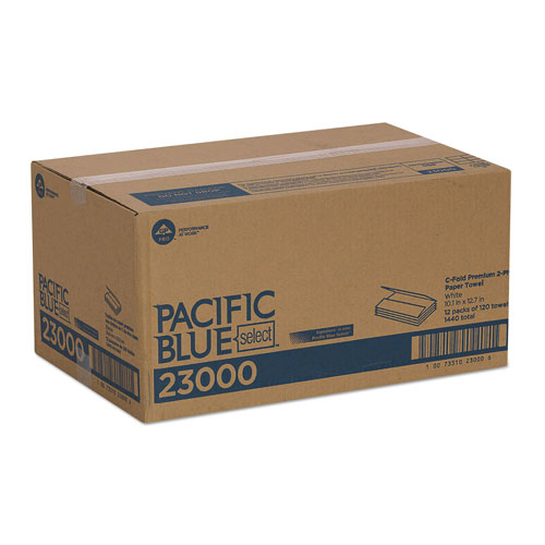 Georgia Pacific Pacific Blue Select 230 Two-Ply Bulk C-Fold Hand Towels | GPC230