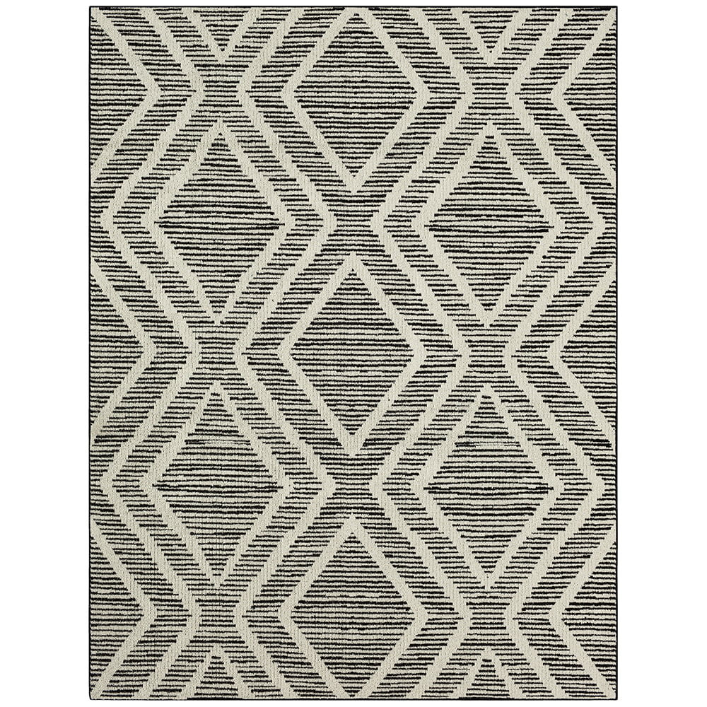 Mohawk Home Lenore Geometric Area Rug, Black/Cream, 8' x 10'