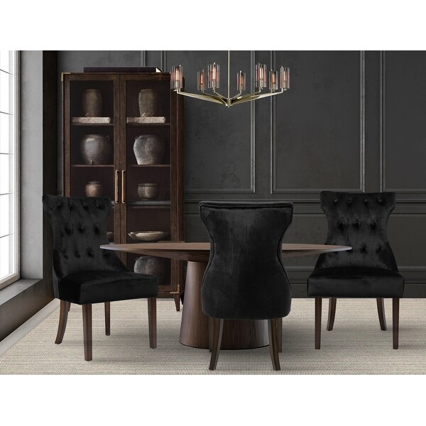 Chic Home Bronte Velvet Upholstered Dining Chair， Set of 2