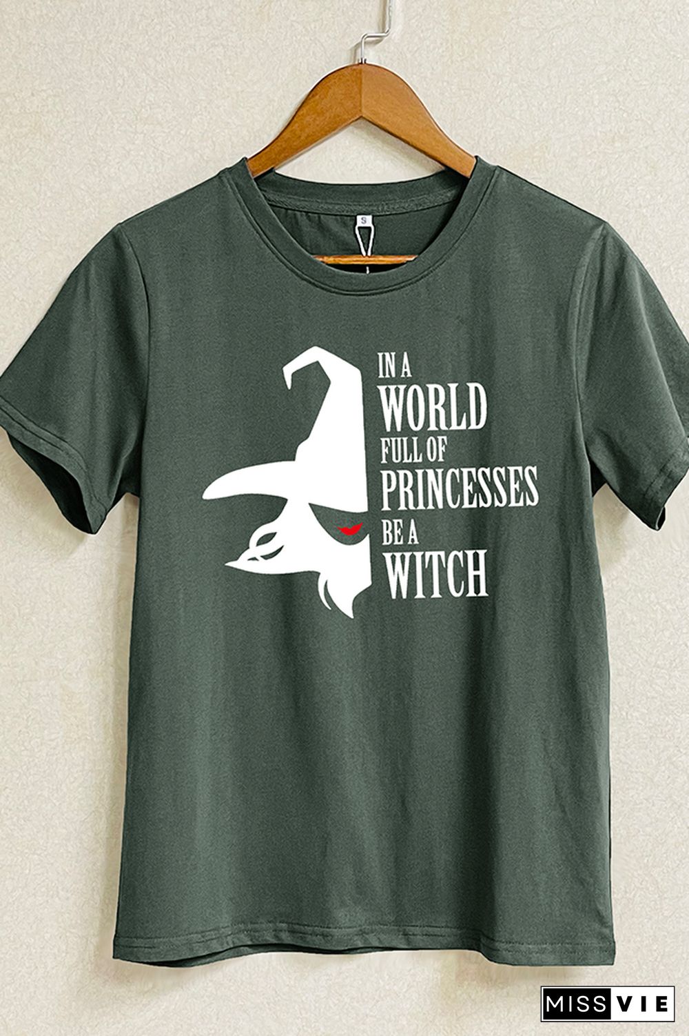 Spooky Witch Short Sleeve Graphic Tee Wholesale