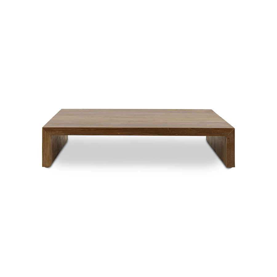 Wooden plateau - natural teak - M