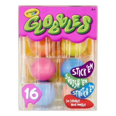 Crayola Globbles ASSORTED 16 Pack Squish Toy