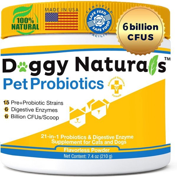 Pet Health Pharma Probiotics Advanced Max-Strength Cat and Dog Digestive Supplement， 7.4-oz bag