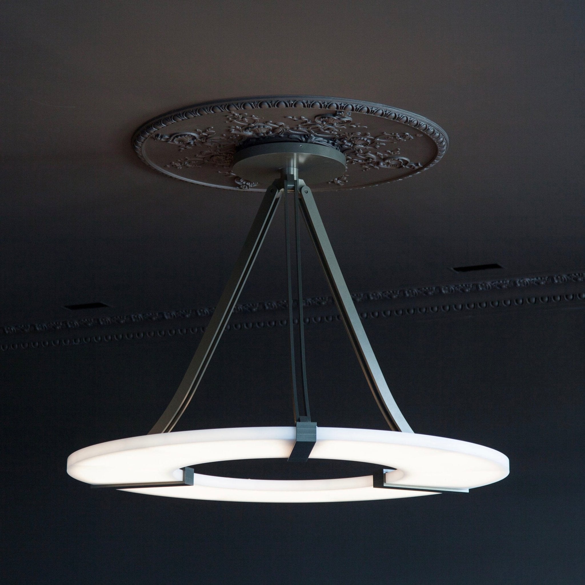 Alabaster Halo Pendant Light