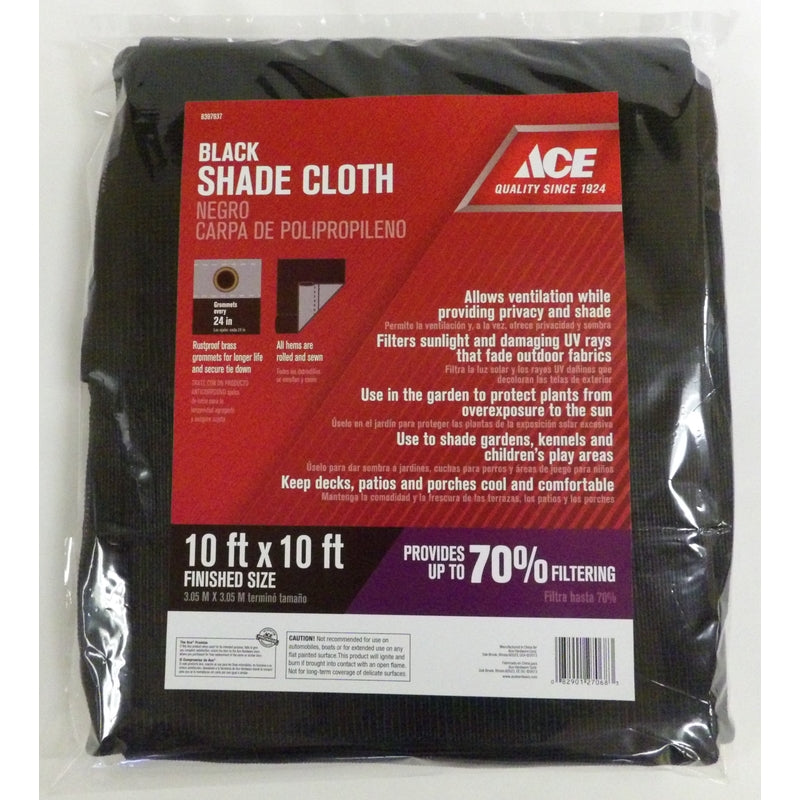 SHADE CLOTH10X10 BLK140G