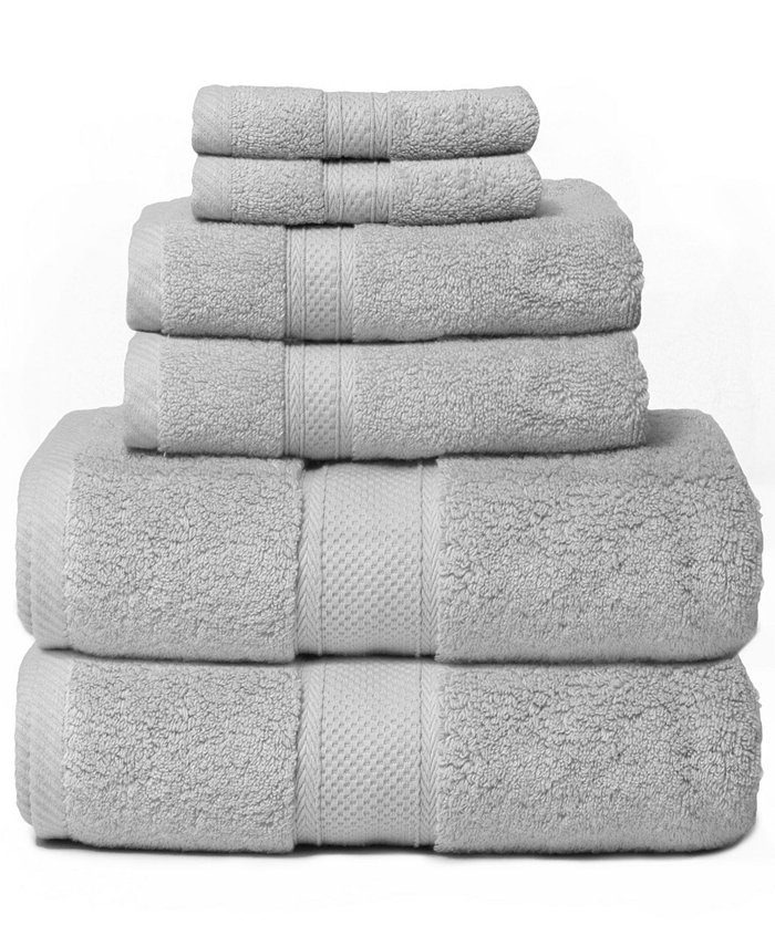 Cobra Hotel Zero Twist 6-Piece 100% Cotton Bath Towel Set