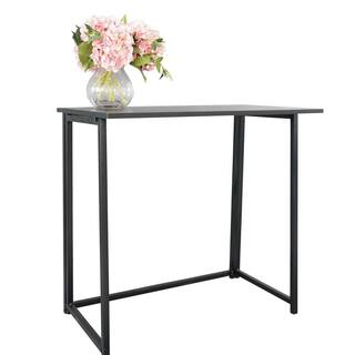 Karl home Collapsible 31.5 in. H W Retangular Black Computer Desk 941228129909