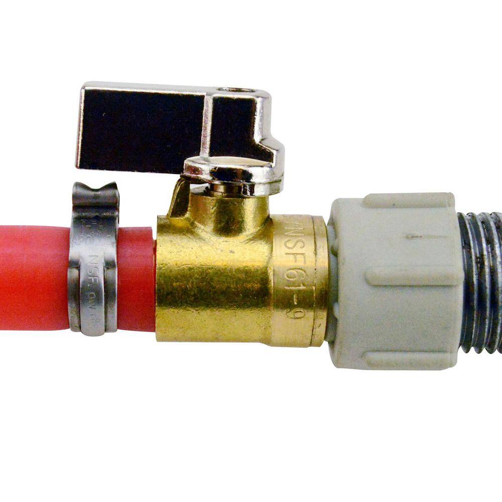 Apollo 12 in. PEX-B Barb x 12 in. Female Pipe Thread Brass Swivel Ball Valve APXFF1212S