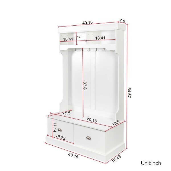 Modern Open Corner Bedroom Wardrobe with Hanging Rods and 2 Drawers - - 37891419