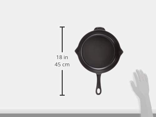 Staub 1222625 Cast Iron 10-inch Fry Pan - Matte Black， Made in France